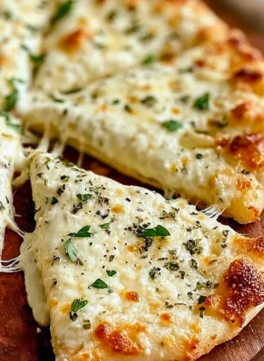 Creamy white garlic pizza sauce in a bowl for homemade pizza