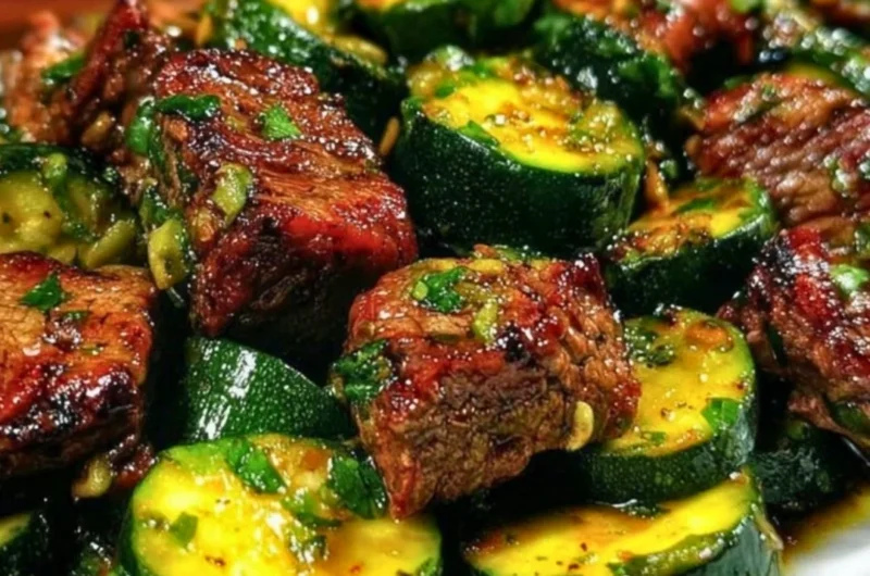 Delicious garlic butter steak bites cooked to perfection in 15 minutes.