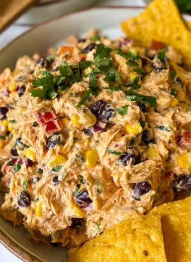 High-protein Southwest Chicken Salad with grilled chicken and fresh veggies