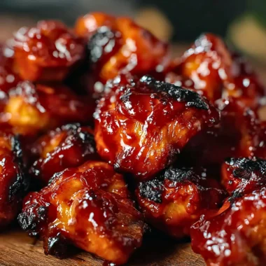 Sweet Baby Ray’s Crockpot Chicken served in a rustic bowl with herbs.