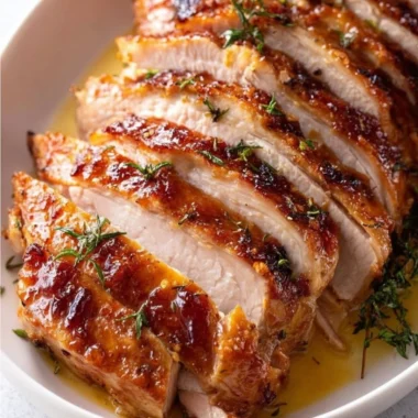 Butterball turkey breast roast cooked in a crock pot.