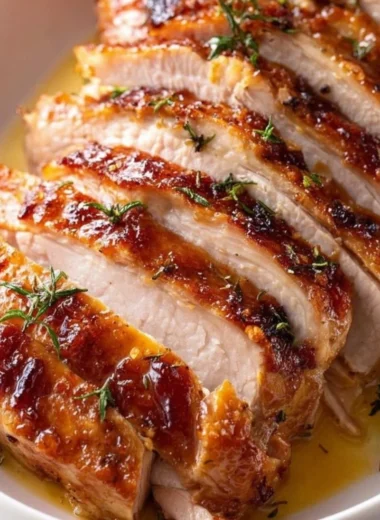 Butterball turkey breast roast cooked in a crock pot.