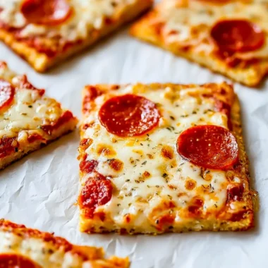 Delicious Chicken Crust Pizza topped with fresh vegetables and cheese