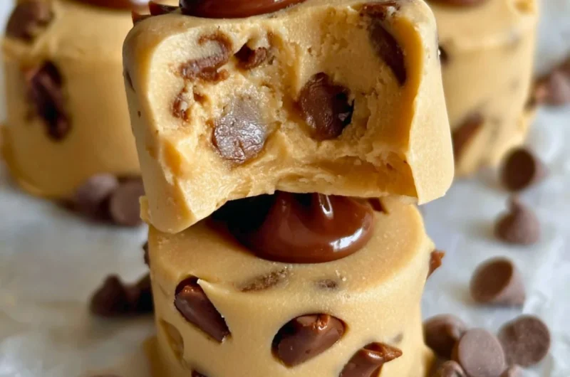 Frozen Greek yogurt peanut butter bites for a healthy snack