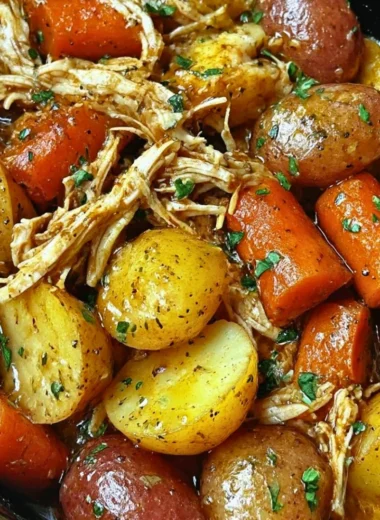 Delicious Garlic Butter Chicken cooked in a Crockpot for tender results.