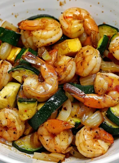 Hibachi shrimp rice bowl with vegetables and sauce