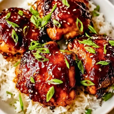 Delicious slow cooker honey garlic chicken dish served with vegetables