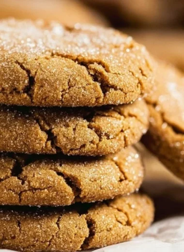 Freshly baked ginger molasses cookies inspired by Starbucks recipe