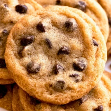 Delicious healthy chocolate chip cookies on a plate