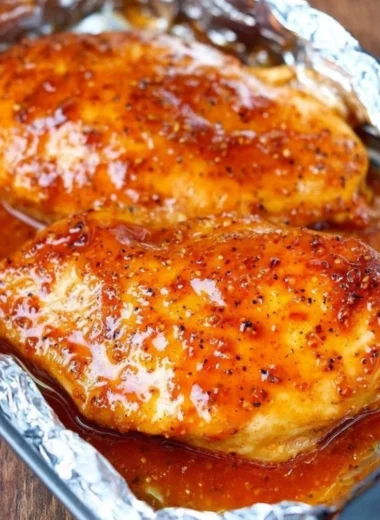 Delicious 3-Ingredient Brown Sugar Italian Chicken served on a plate.