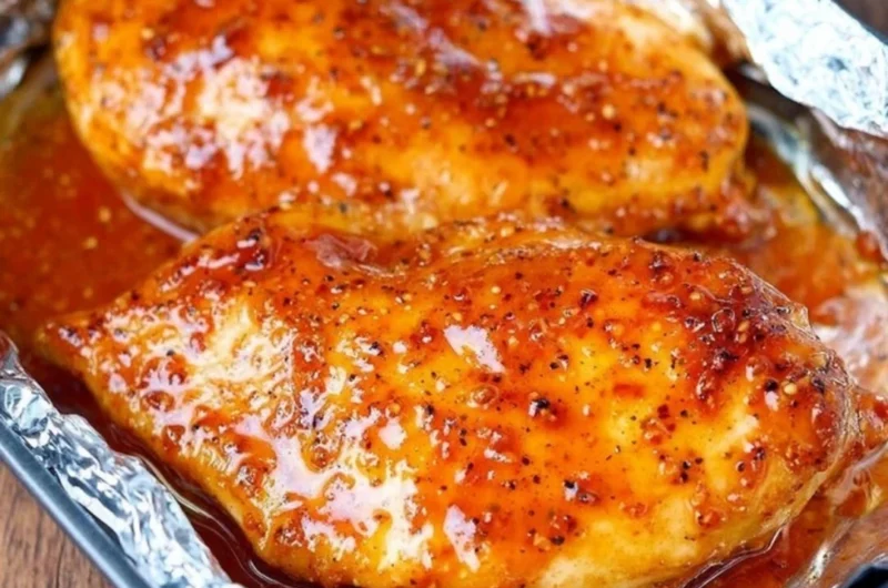 Delicious 3-Ingredient Brown Sugar Italian Chicken served on a plate.