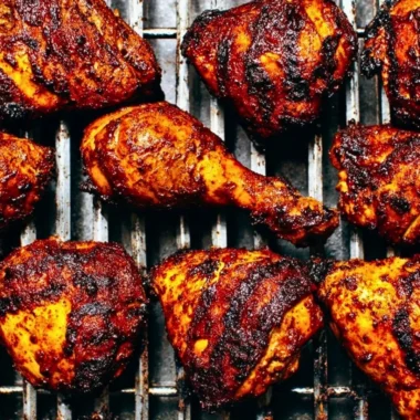 Juicy BBQ chicken served on a grill with flavorful marinade