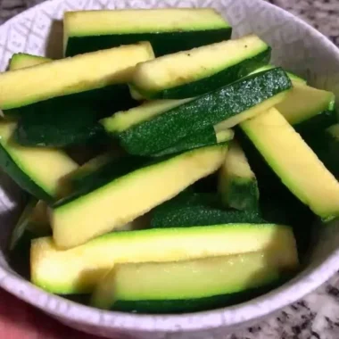 Crispy Keto Zucchini Fries served with a dipping sauce