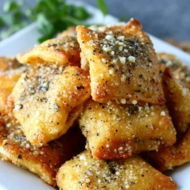 Hot and crispy Garlic Parmesan Pizza Rolls ready to be enjoyed