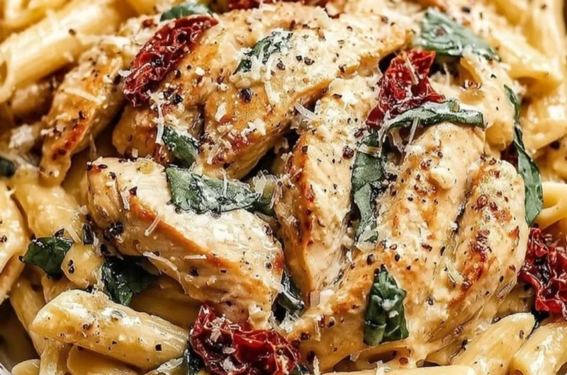 Delicious Marry Me Chicken Pasta dish served elegantly on a plate