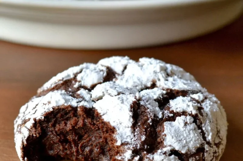 Delicious Chocolate Orange Crinkle Cookies with a rich chocolate and orange flavor